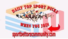 a group of people are running together with the words daily top sport picks when you join