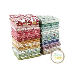 Designed by Lori Holt for Riley Blake, this fat quarter bundle includes 40 - 18 x 21 inches (45.72 cm x 53.34 cm) fabric cuts from the Bee Vintage collection. There are 40 different fabrics in this collection. All fabrics are 100% cotton and quilt shop quality. This bundle was put together and machine cut in house. Our manufacturing team uses the latest technology to guarantee the most accurate cuts. Bee Vintage, Lori Holt, Fat Quarter Bundles, Riley Blake, Latest Technology, Quilt Shop, Fat Quarters, Different Fabrics, Vintage Collection