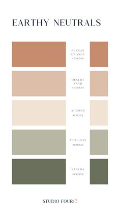 the color scheme for earth neutrals