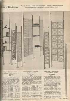 an old book with pictures and instructions on the front page, showing different types of shelving