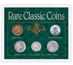 the rare classic coins set includes six different types of coins, including one for each coin