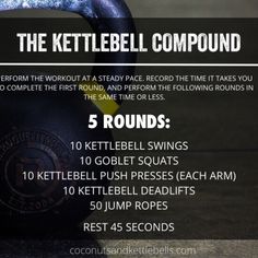 the kettlebell compound is 5 pounds