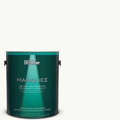 the behr marquee paint is shown in an open, gray - toned color