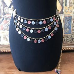 Craft Designer Signed Coin Belt/necklace - Etsy Moonglow Necklace, Belt Necklace, Coin Belt, Statement Belt, Costume Jewelry Sets, Stars Craft, Mid Century Jewelry, Moon Glow, September 2024