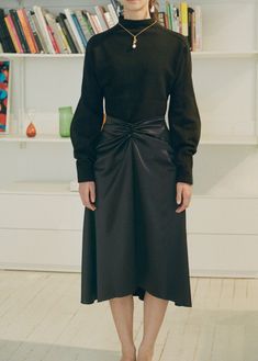 Carmen satin skirt – Yeon Elegant Ruched Flared Skirt, Elegant Flared Skirt With Ruched Detail, Ruched Flared Skirt, Relaxed Silk Skirt For Fall, Silk Midi Skirt For Fall, Flowy Silk Skirt For Fall, Silk Flowy Skirt For Fall, Relaxed Flared Skirt With Ruched Detail, Fall Silk Midi Skirt