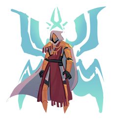 an image of a character from the video game overwatching with his cape and mask on