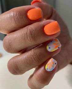 Summer Shellac Nails, Nail Paints, Summer Gel Nails, Bio Sculpture, Tropical Nails, Girl Time, Gel Nails Diy, Simple Gel Nails