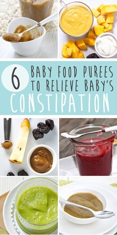 baby food purees to relieve baby's constipatition