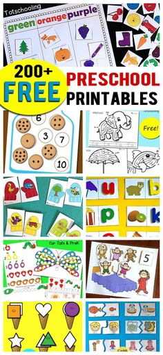 this is an image of preschool printable worksheets for pre - school students