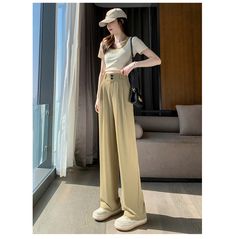 Step up your style game with our dark academia loose wide leg pants. crafted from soft and breathable fabric, these pants are designed for comfort and versatility. High Waist Khaki Wide Leg Pants, Casual Full-length Solid Color Dress Pants, Casual Full-length Solid Dress Pants, Casual Full Length Solid Color Dress Pants, Casual Full Length Solid Dress Pants, Casual Beige Full-length Dress Pants, Casual High Waist Beige Dress Pants, Casual Khaki Wide Leg Full Length Pants, Casual Khaki Wide Leg Pants