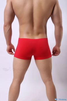 Orcajump - Seamless Boxer Shorts: Modern, Stylish, and Comfortable with Enhanced Contouring and Solid Colors Seamless Boxer Briefs For Sports In Summer, Seamless Sports Boxer Briefs For Summer, Seamless Summer Sports Boxer Briefs, Summer Sports Seamless Boxer Briefs, Red Stretch Breathable Boxer Briefs, Stretch Workout Boxer Briefs, Seamless Solid Boxer Briefs For Sports, Seamless Solid Color Sports Boxer Briefs, Solid Stretch Boxer Briefs For Yoga