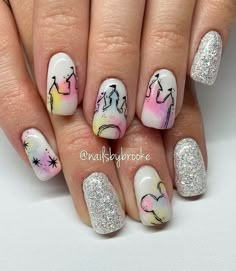 Disney Castle Nails, Disney Nail Design, Castle Nails, Disney Nail Ideas, Princess Nail Designs, Disney Princess Nails, Disney Nail Designs