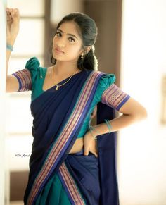 Hima Bindu, Couple Wedding Dress, Tamil Girls, Beauty Images, Half Saree, Saree Collection