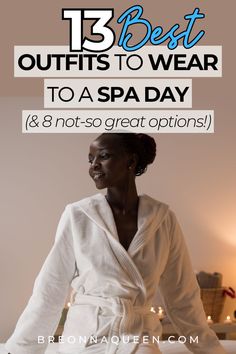 Find the perfect spa day outfit with our list of 13 stylish ideas. This blog post also highlights 8 things to avoid wearing to ensure a comfortable and chic spa experience. #SpaDayInspiration #FashionTips #OutfitGuide What To Wear To A Spa Day Outfit, Spa Day List, Spa Outfit Day Clothes, Hot Pink Dresses, Jogging Suit, Casual Rompers