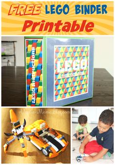 free lego binder printables for kids to use in their homes and crafts