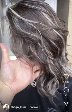 Gray Blending, Graying Hair, Black Hair Balayage, Silver Blonde Hair, Easy Hair Cuts, Haircuts For Women Over 50, Cute Hair Colors