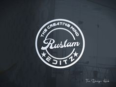 the creative and artistic logo for rustam bistro