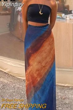 High Waisted Maxi Skirt Outfit, 2022 Streetwear, Outfits Skirts, Tulle Long Skirt, Y2k Skirts, Maxi Skirt Outfits, High Waisted Maxi Skirt, Long Skirts For Women, Long Skirts