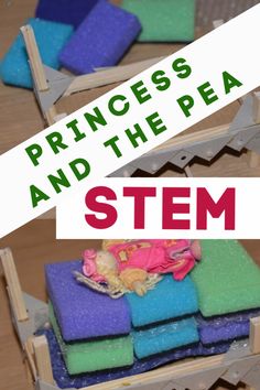 Princess And The Pea Activities Preschool, The Princess And The Pea Activities, Princess And The Pea Preschool, Princess And The Pea Craft, Princess And The Pea Activities, Fairytale Preschool, Fairytale Stem, Fairy Tale Stem Activities, Fairy Tale Stem