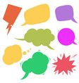 a group of speech bubbles with different colors