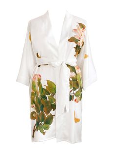 KIM + ONO Plus Size Peony & Butterfly Short Kimono Robe – KIM+ONO Short Kimono Robe, Womens Bathrobes, Old Shanghai, Plus Size Robes, Plus Size Kimono, Sleep Walking, Short Kimono, Womens Kimono, Print Kimonos