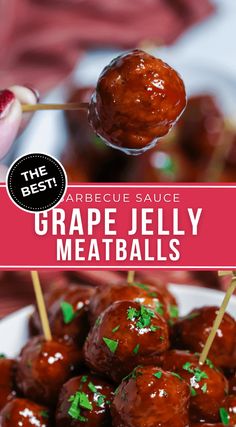 the best barbecue sauce for grape jelly meatballs is made with only three ingredients and it's easy to make