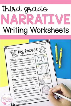 the third grade narrative writing worksheets are perfect for students to practice their writing skills