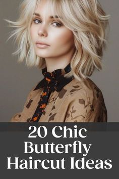 Discover the trendy and mesmerizing butterfly haircut for every hair length! Whether you have long, medium, or short hair, the butterfly haircut is a versatile style that adds a touch of elegance and flair to your look. Embrace the butterfly hair trend and transform your hairstyle into a chic statement piece. Find inspiration for your next salon visit with these stunning butterfly haircut ideas that will make you stand out from the crowd. Elevate your style game with the enchanting beauty of a b Choppy Butterfly Haircut, Butterfly Haircut Medium Hair, Shoulder Length Butterfly Cut, Medium Length Butterfly Haircut, Short Mom Haircut, Butterfly Bob Haircut, Butterfly Cut Hair Medium, Butterfly Haircut For Short Hair, Butterfly Cut Short Hair