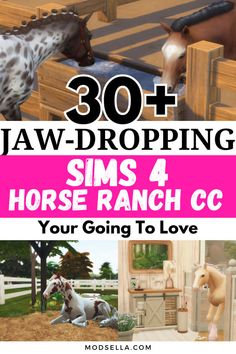 Sims 4 Horse Ranch CC