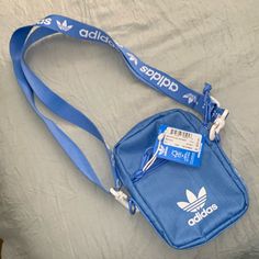 Brand New With Tags Adidas Belt Bag, Tan Adidas, Mint Green Purse, Soccer Bag, Adidas Bags, Mini Backpack Purse, Small Travel Bag, London Bags, Birthday Stuff