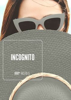 a woman wearing sunglasses and a hat with the caption incognito