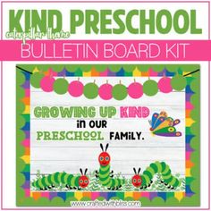 the very hungry caterpillar bulletin board kit for kids to use in their classroom