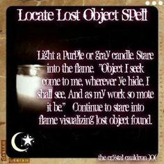 misplaced idetem | Locate lost item spell. Spell To Find Lost Item, Lost Object Spell, Lost Item Spell, Wicca Spells, Which Witch