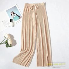 SPECIFICATIONSBrand Name: suoversizedStyle: CasualAge: MIDDLE AGEOrigin: Mainland ChinaCN: HunanSeason: SummerWaist Type: highDecoration: PleatedDecoration: Lace-upElasticity: Non StrechFabric Type: SATINPattern Type: SolidPant Style: Wide leg pantsMaterial: AcetateFit Type: LOOSELength: Ankle-Length PantsPlace Of Origin: China (mainland)Closure Type: Elastic WaistGender: WOMENModel Number: 2.17-2 oversized purple thin pantsFront Style: Flatbaggy wide leg pants woman: Elastic waist pantalones de Chiffon Pants, Black Wide Leg Trousers, Pants Summer, Korean Casual, Straight Trousers, Silk Pants, Loose Pants, Pleated Pants, Ankle Length Pants