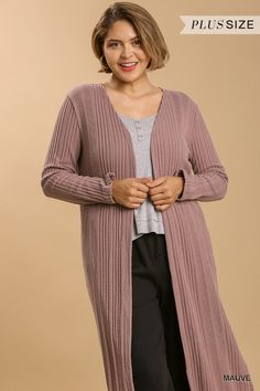 Imported XL.1XL.2XL Open Front Long Body Cardigan 97% Polyester 3% Spandex Mauve UMG Open Front Long Body Cardigan Item Measurements: SIZE XLMeasurements: SIZE XLLength:47" Waist:40" Bust:42" Fashion Forward Outfits, The Cardigans, Body Design, Blue Cardigan, Winter Coats Women, Open Front Cardigan, Long Cardigan, Front Design, The Chic