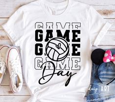 a t - shirt with the words game day on it