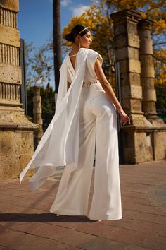 Ethereal Jumpsuit, Ethereal Outfit, Bridal Pant Suit, Ethereal Angel, Mexican Folklore, Mexican Wedding Dress, Bridal Corset