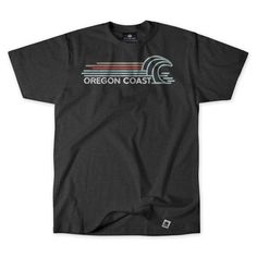 Ride the waves of nostalgia with our vintage-inspired Oregon Coast Surf tee, crafted by Little Bay Root. Get ready to ride a wave of style with the Oregon Coast Surf adult tee! Featuring a vintage effect sublimated print, this tee captures the unique and laid-back vibe of our iconic coastal region in ultimate softness. Perfect for both surfing and lounging on the beach, our simple linear design features ocean waves crashing on our shores. Whether you're a local or just love visiting this stunning area, wear your passion proudly with this one-of-a-kind t-shirt. * LBRs tees are made with high quality materials and are known for their legendary softness * Perfect for casual outings or as a souvenir to remember your trip to the stunning state of Oregon * Show your love for Oregon's natural won Surf Tee, State Of Oregon, Vintage Effect, Oregon Coast, Silhouette Projects, Portland Oregon, Original Design, Knit Jersey, Portland