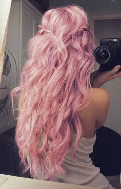 Twisted Hair, Fishtail Braid, Rainbow Bright, Bohol, Pastel Hair, Hair Envy, Great Hair, Hair Dos, Gorgeous Hair