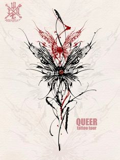 the cover art for queen tattoo tour's album, featuring an image of a flower with