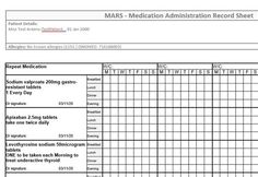 the medical record sheet is shown in this file