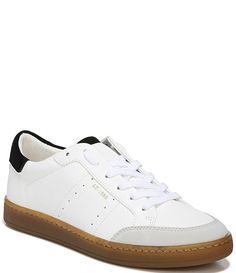 Sam Edelman Josi Gum Sole Leather Retro Sneakers | Dillard's Elegant Sneakers, White Fashion Sneakers, Sole Sneakers, Whimsical Fashion, Only Shoes, Retro Sneakers, Sneakers Outfit, Leather Lace, Dillard's