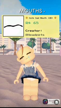 an animated character is standing in the sand