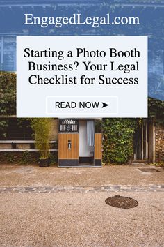 a photo booth with the text starting a photo booth checklist for success read now