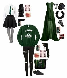 Slytherin Outfit Women, Slytherin Uniform, Harry Potter Accessories