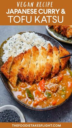 Japanese Curry Sauce, Japanese Katsu Curry, Curry Japanese, Japanese Katsu, Vegan Japanese Food, Japanese Tofu, Tofu Katsu, Recipe Tofu, Katsu Recipes