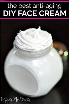 Whipped Face Cream, Diy Anti Aging Cream, Diy Face Cream, Homemade Face Cream, Diy Cream, Diy Anti Aging, Diy Kosmetik, Anti Aging Skin