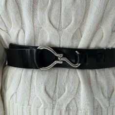 Vintage Isaiah Kincaid Womens Black 100% Leather Horsebit Belt Sz 30 Made USA Size 30 Color: black  Material: 100% leather  Silver colored hardware  Made in USA Modeled on a medium/size 6/ 5 foot 7/ 140lbs/ 34 C/ 28" inch waist   Length: 34"  Width: 1.5 Horsebit Belt, Black Fitted Vintage Corset Belt, Vintage Black Belt With Removable Buckle, Black Western Belt, Luxury Black Bridle Leather Belt, Vintage Black Belt With Buckle Closure, 28 Inch Waist, Leather Silver, Suspender Belt