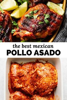 the best mexican pollo asado recipe is made in one pan, and it's ready to be eaten