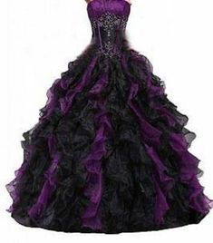 Goth Wedding Dresses, Red Ball Gowns, Black Ball Gown, Purple Wedding Dress, Gothic Wedding Dress, Ruffle Wedding Dress, Quinceanera Dress, Gowns Wedding, Gothic Wedding